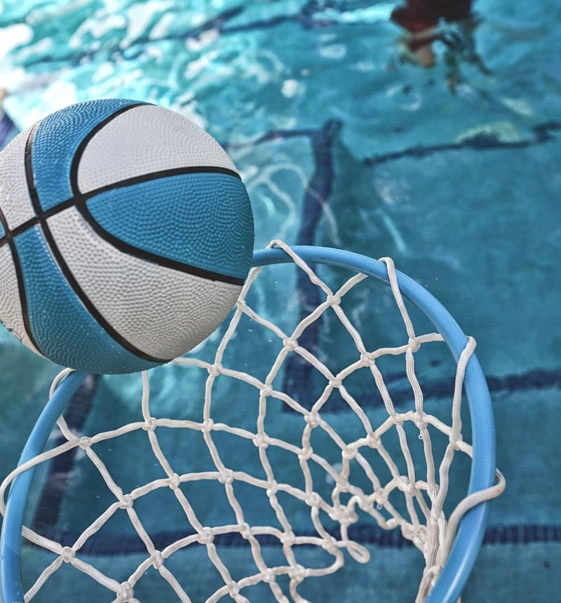 DUNNRite Products 7.75" Diameter H2O Hoops Midsize Blue B140 Pool and Lake Water Basketball, Waterproof - Image 5